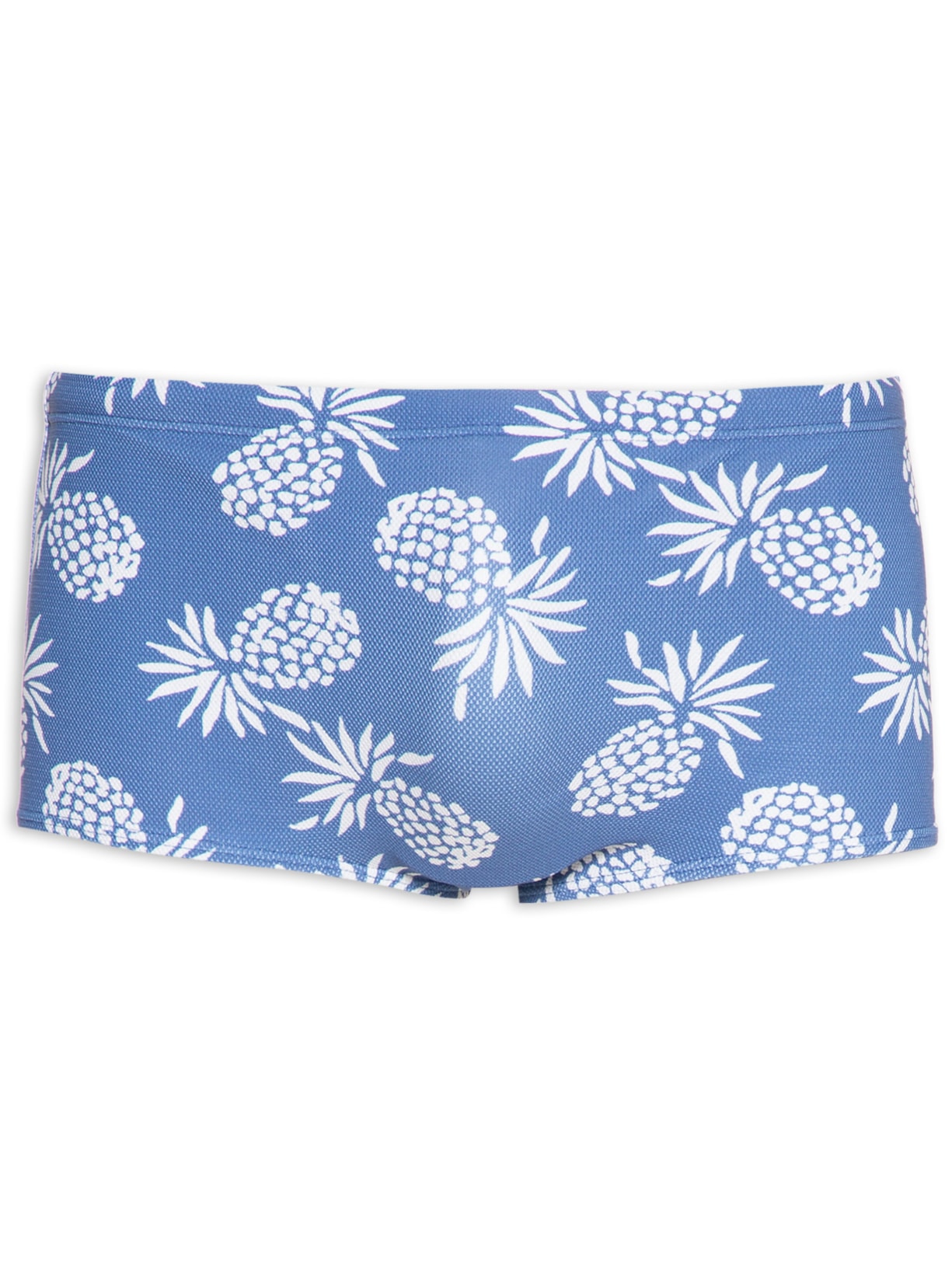 Sunga Masculina Estampada Abacaxi - Azul