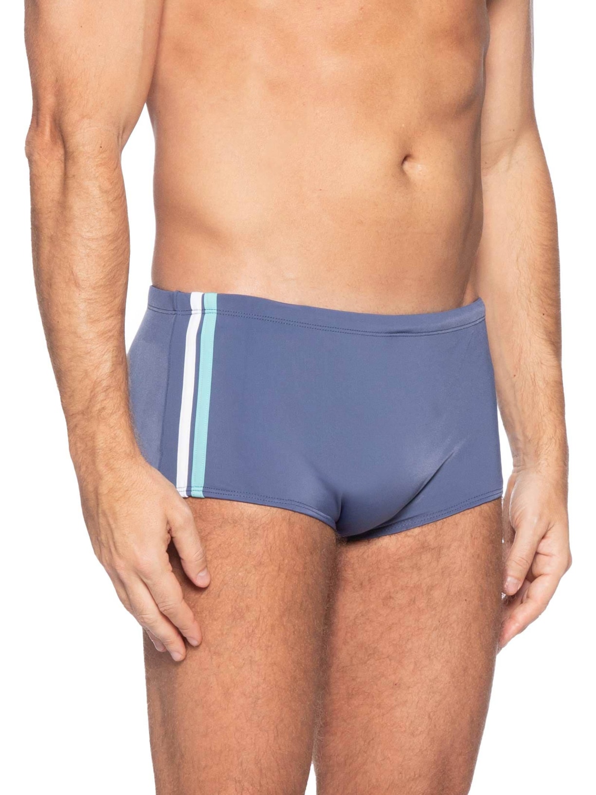 Sunga Masculina Faixas Azul Pineapple