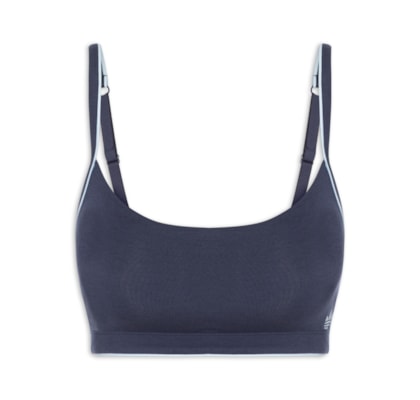 Sutiã Adicolor Comfort Flex Cotton Scoop Bralette - Azul