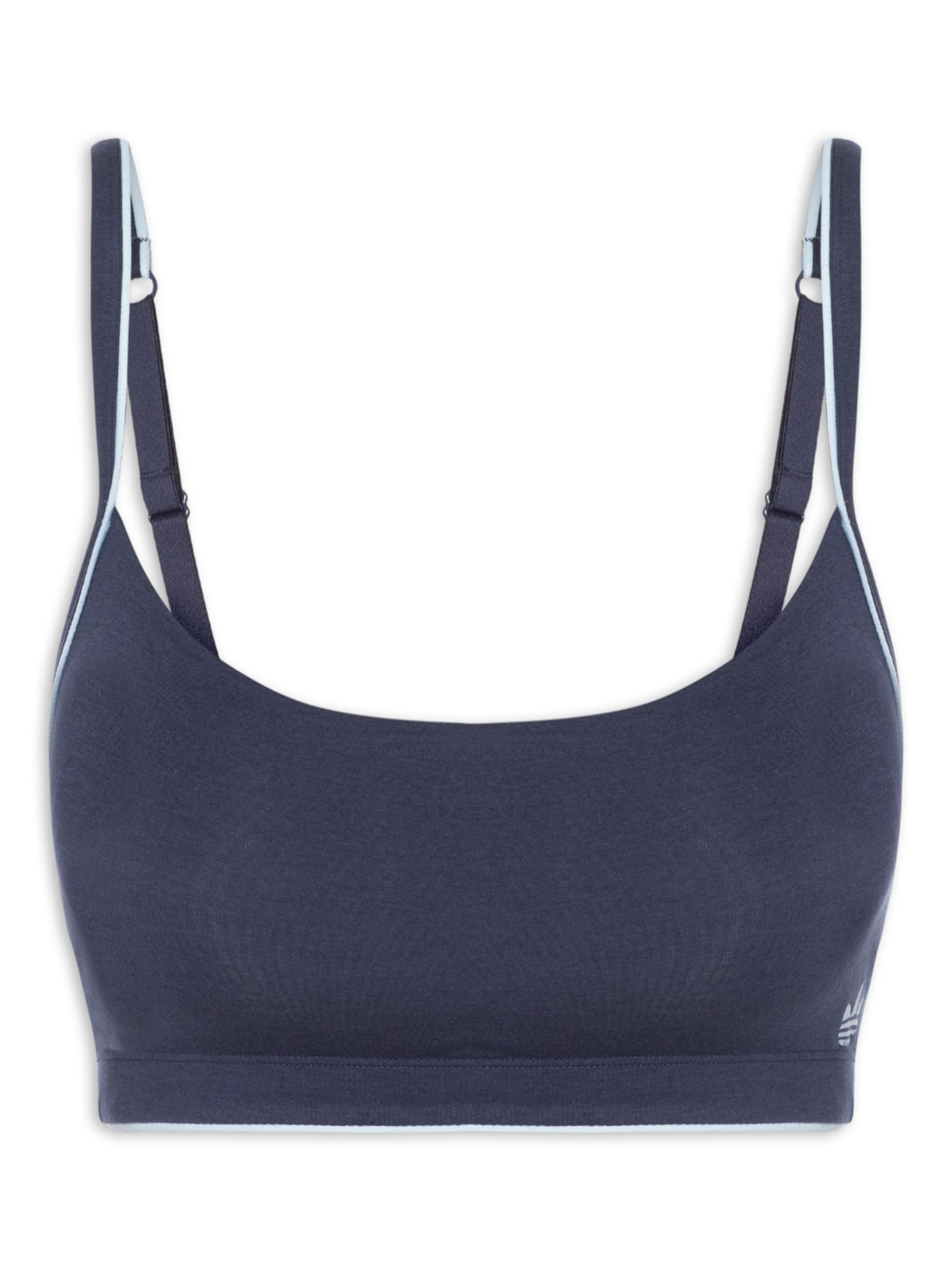 Sutiã Adicolor Comfort Flex Cotton Scoop Bralette - Azul