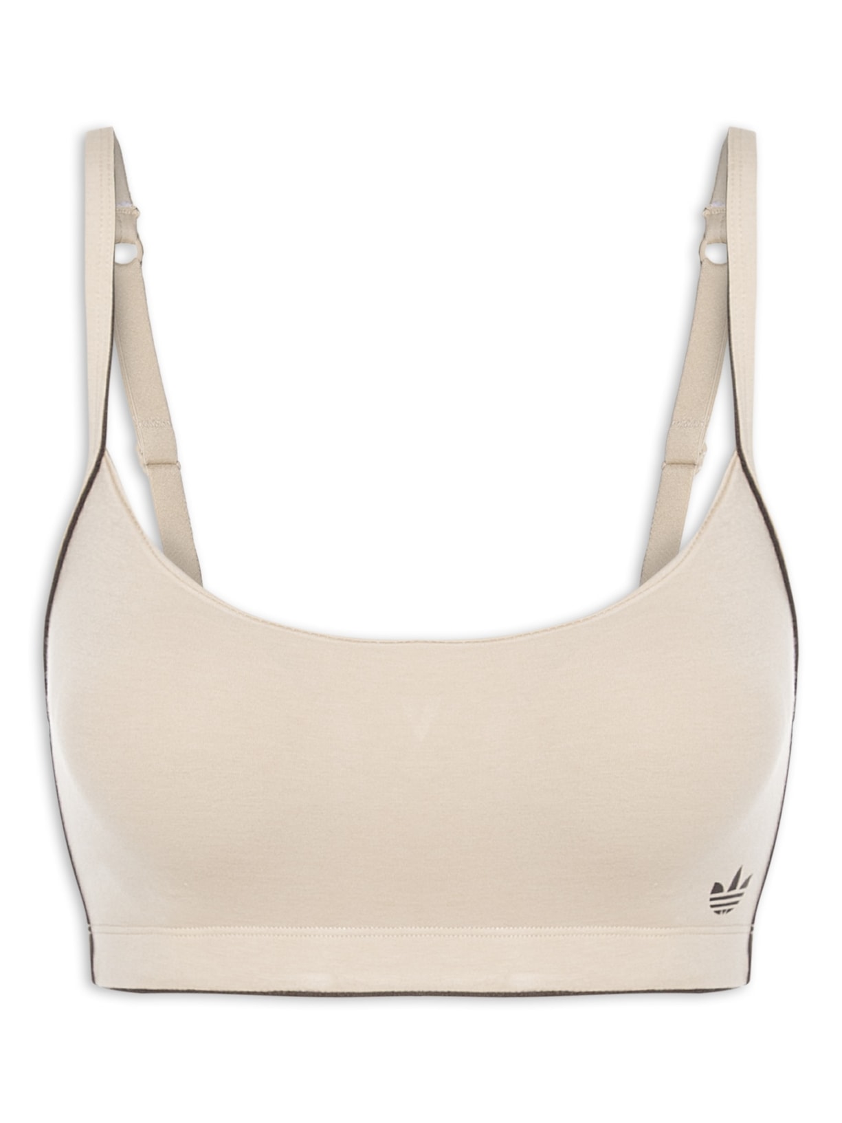 Sutiã Adicolor Comfort Flex Cotton Scoop Bralette - Bege