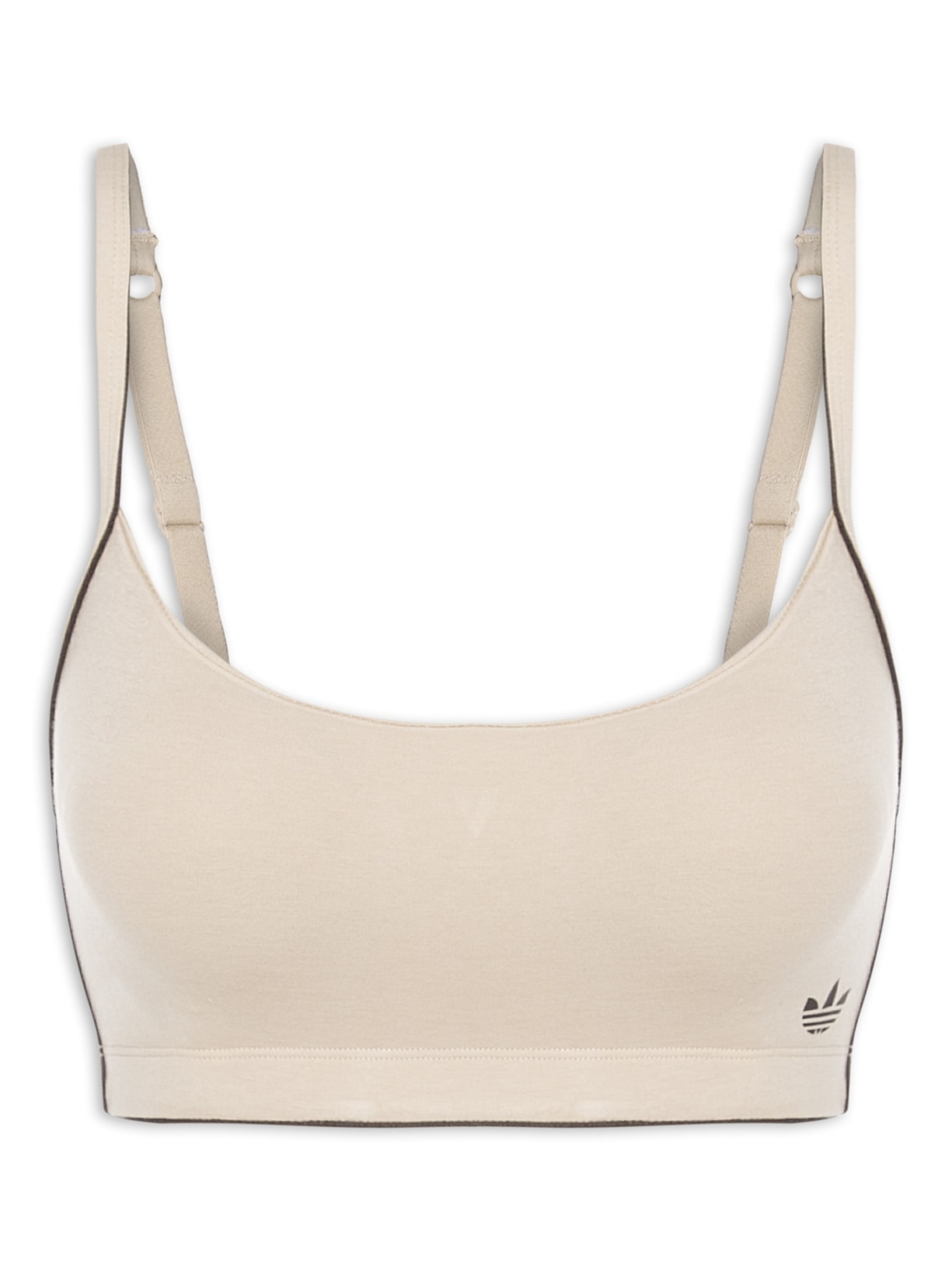 Sutiã Adicolor Comfort Flex Cotton Scoop Bralette - Bege