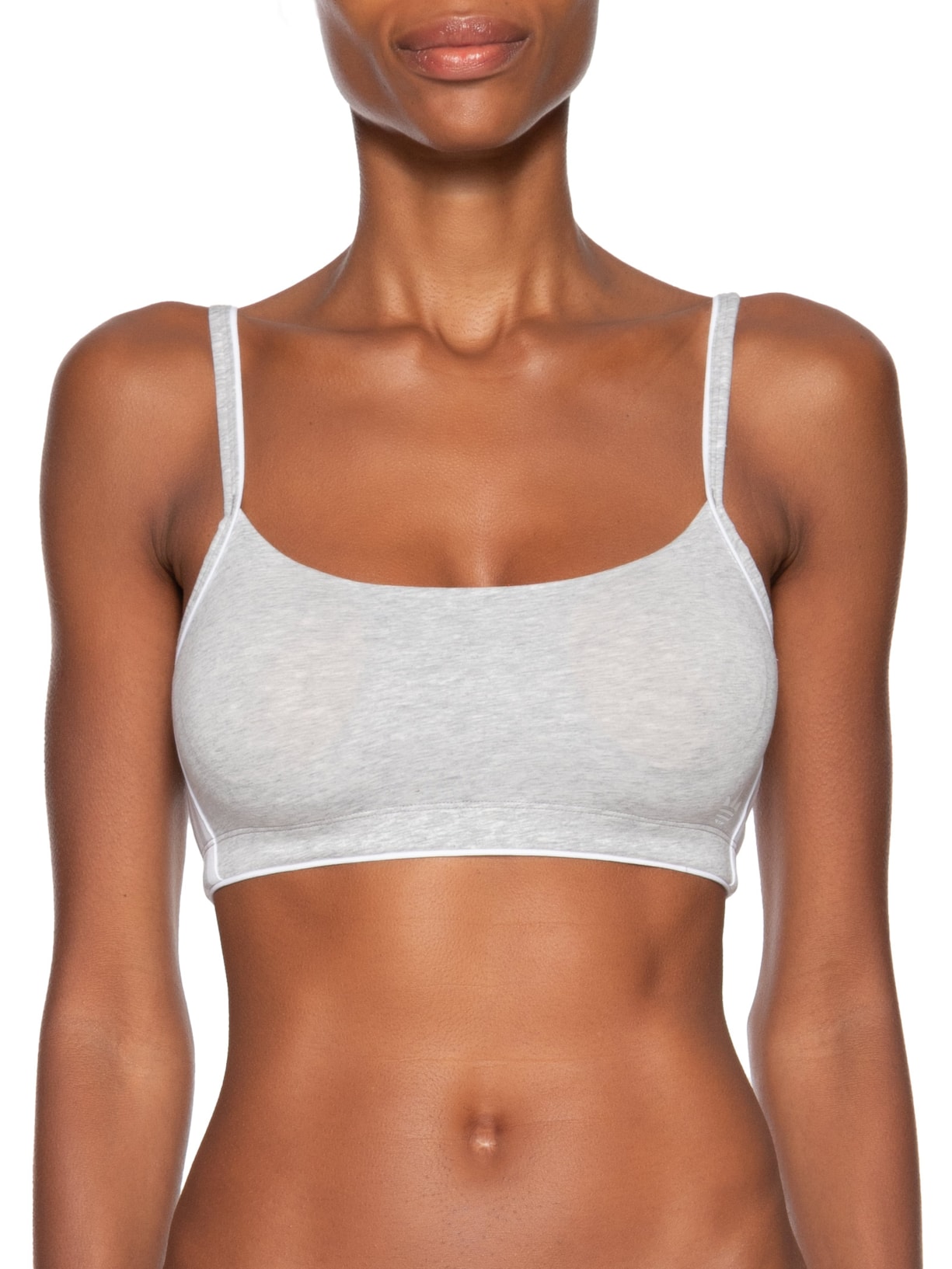 Sutiã Adicolor Comfort Flex Cotton Scoop Bralette Cinza Adidas Originals Underwear