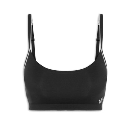 Sutiã Adicolor Comfort Flex Cotton Scoop Bralette - Preto
