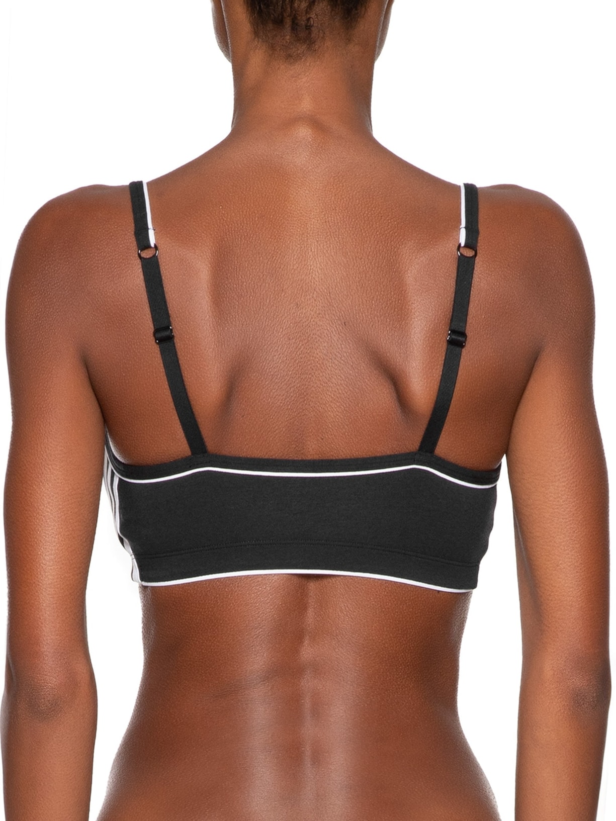 Sutiã Adicolor Comfort Flex Cotton Scoop Bralette Preto Adidas Originals Underwear