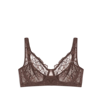Sutiã Aro Sem Bojo Renda Expresso Glow - Marrom