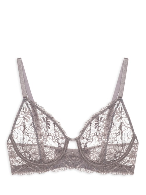 Sutiã Aro Sem Bojo Renda Felipa - Cinza