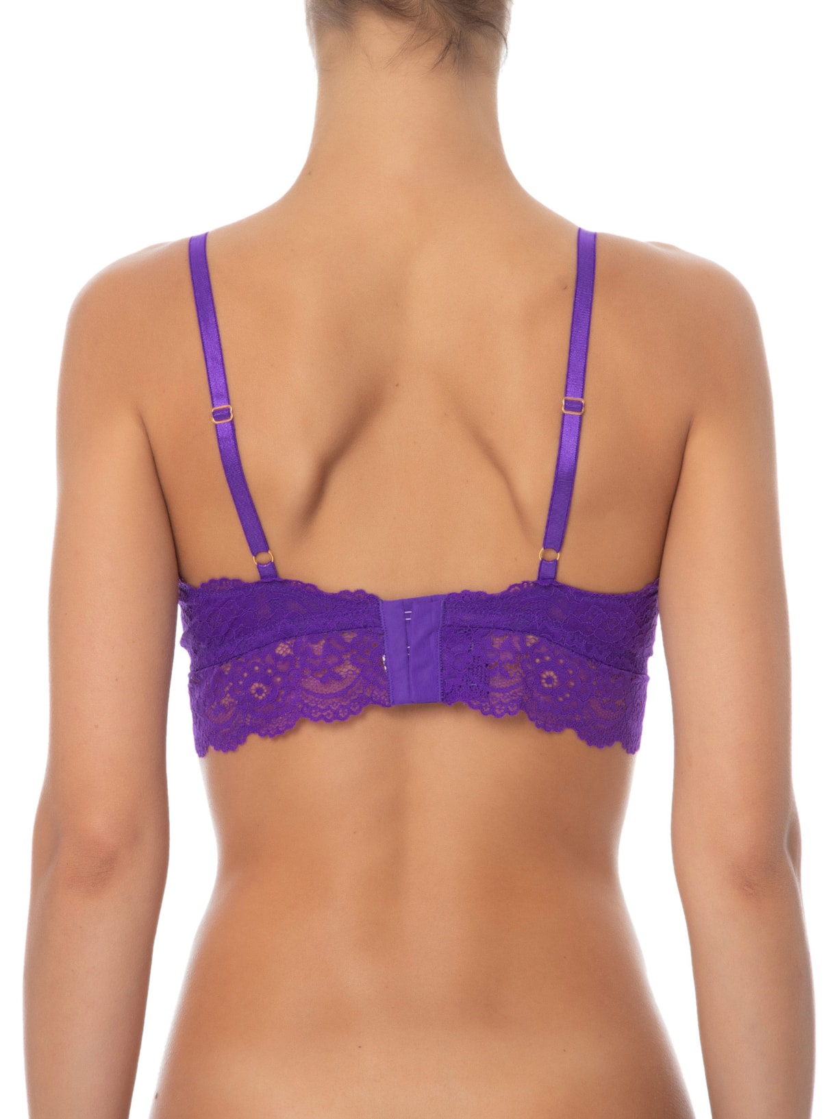 Sutiã Aro Sem Bojo Renda Helena Roxo Jogê