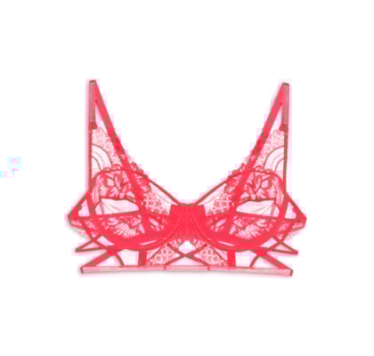 Sutiã Aro Sem Bojo Renda Luiza - Vermelho