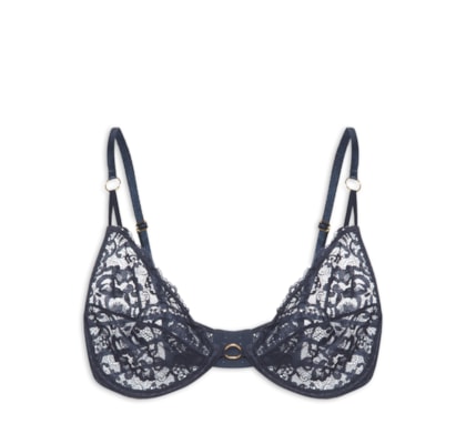 Sutiã Aro Sem Bojo Renda Oliva - Azul