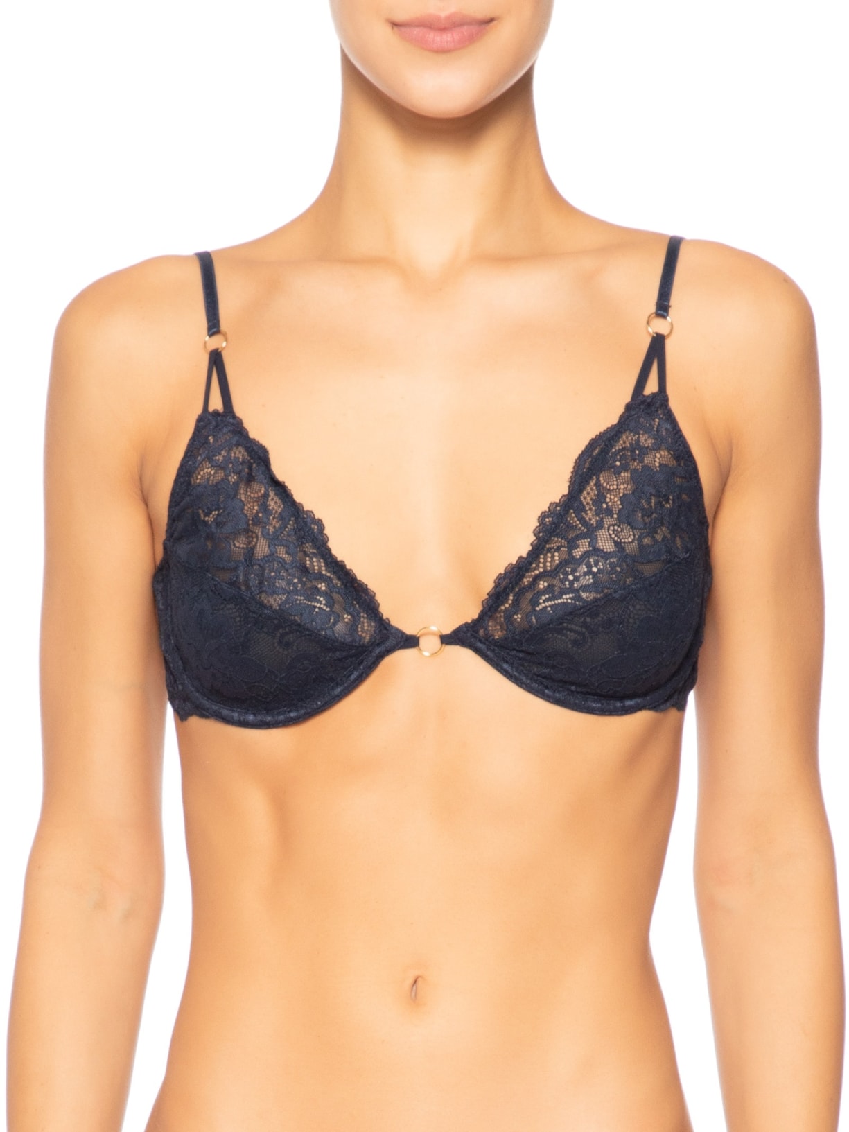 Sutiã Aro Sem Bojo Renda Oliva Azul Jogê