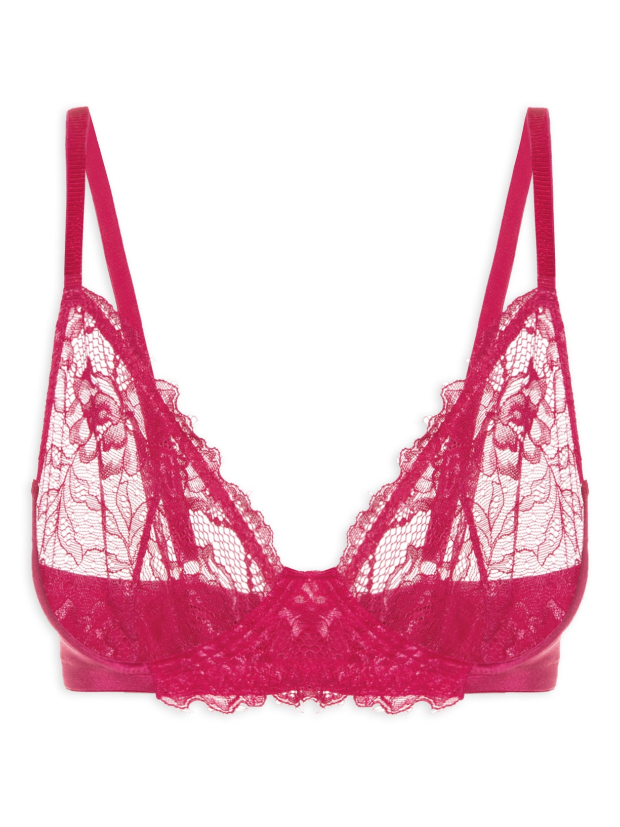 Sutiã Aro Sem Bojo Renda Rebeca - Rosa