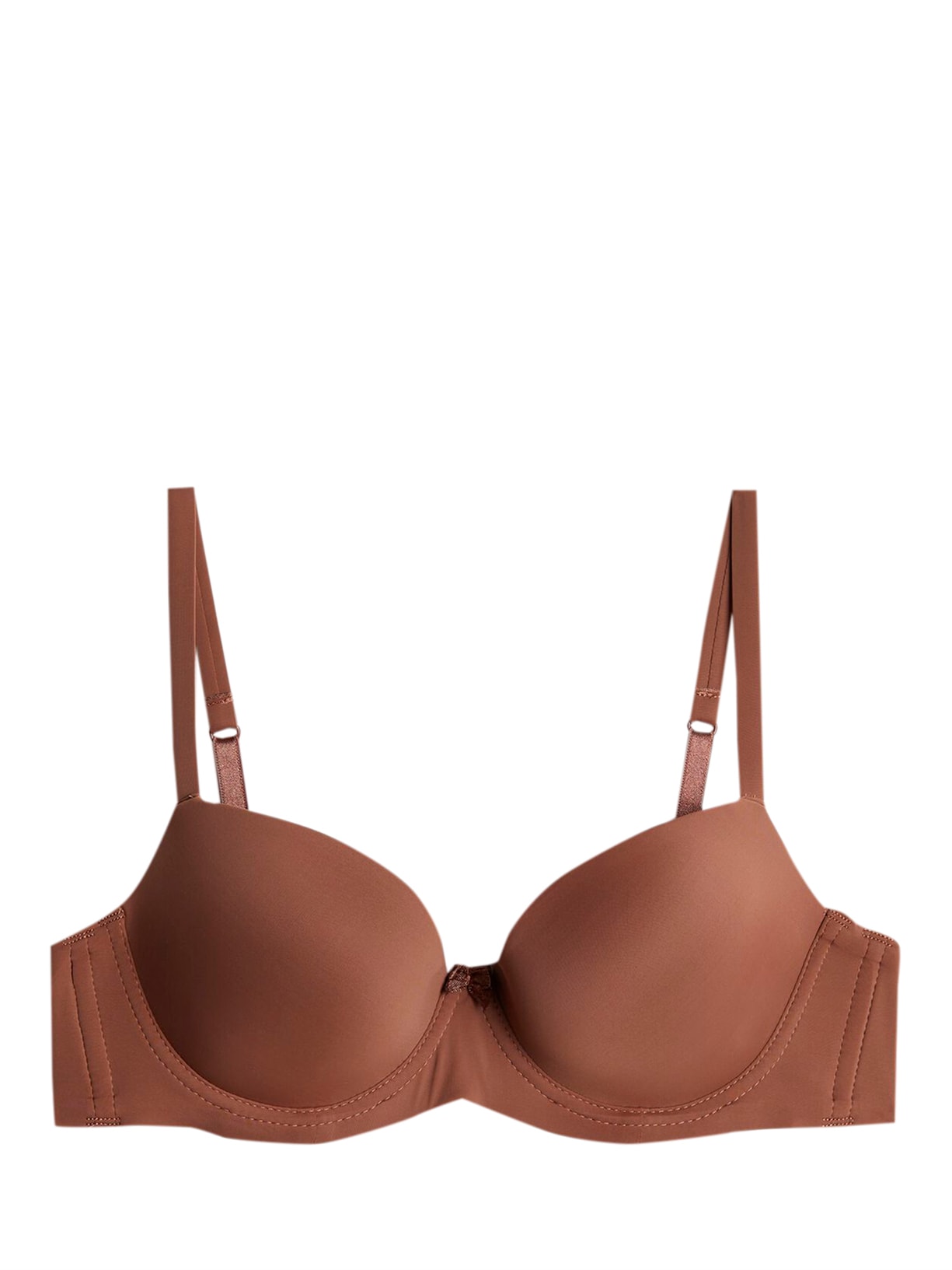 Sutiã Balconet Acolchoado Em Microfibra Sofia - Marrom