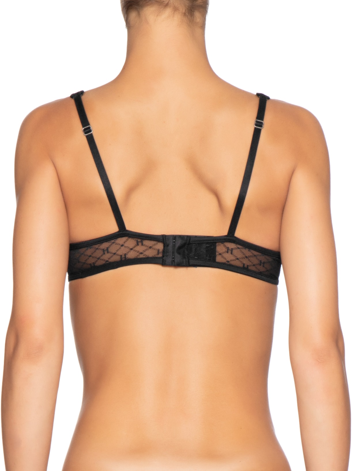 Sutiã Balconet Com Aro Em Tule Personalizado Preto Hope