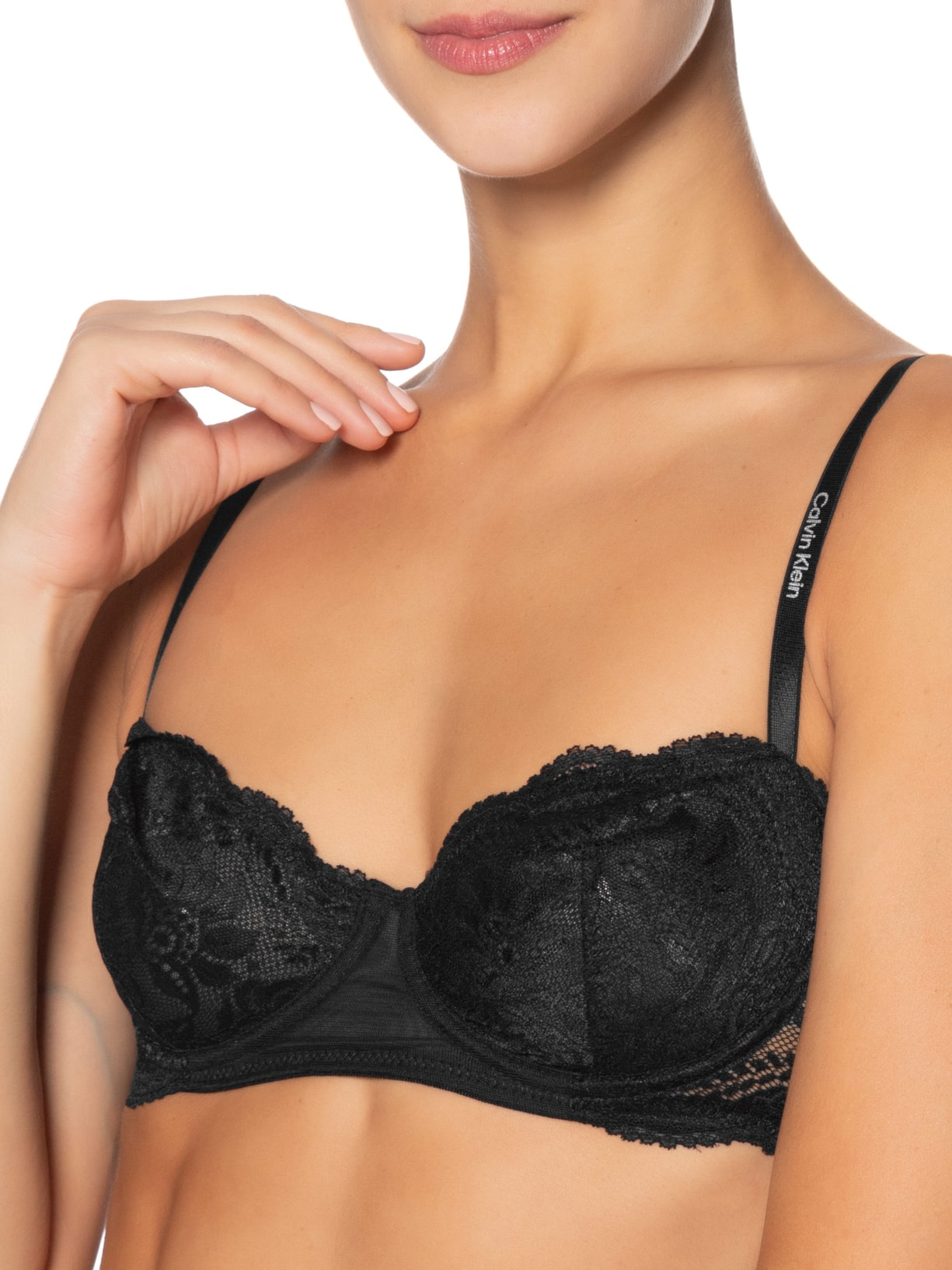 Sutiã Balconet Lace Essential Lingerie Preto Calvin Klein Underwear