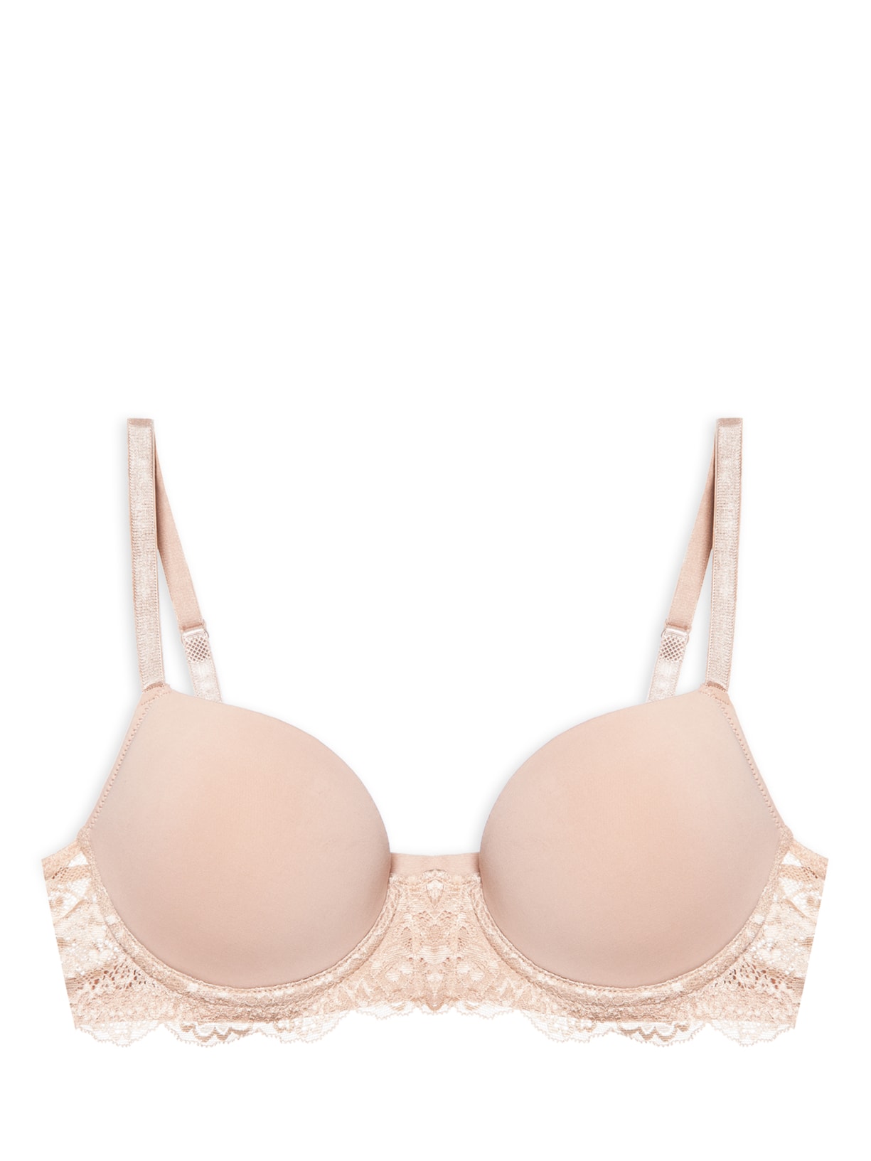 Sutiã Balconet Microfibra Renda - Bege