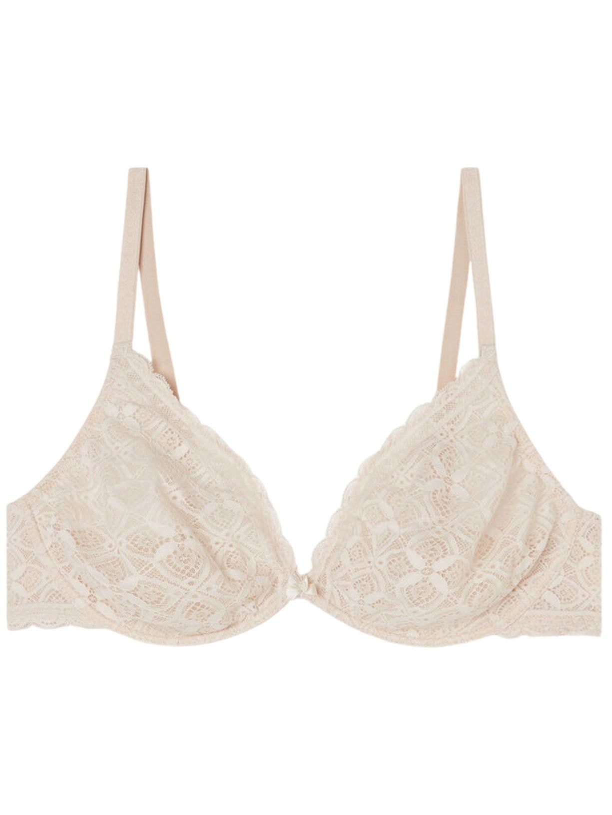 Sutiã Balconette Alessia Em Renda - Bege