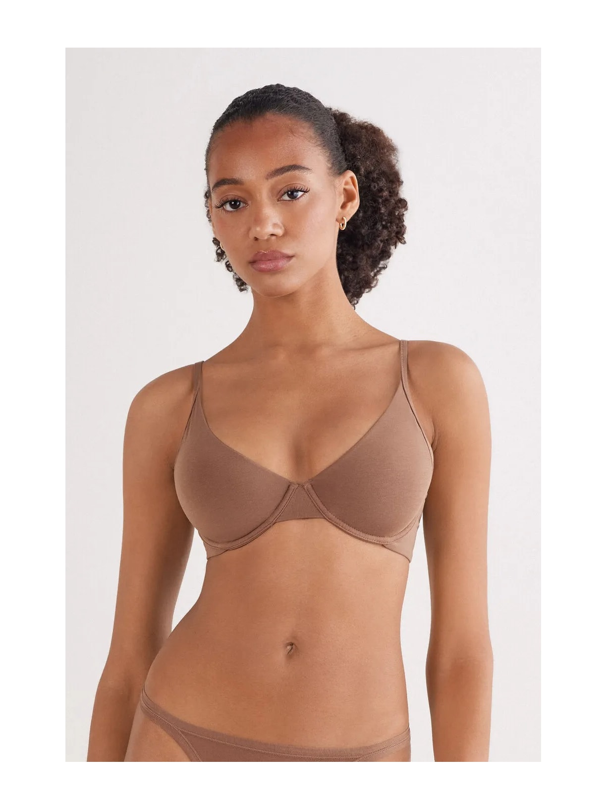 Sutiã Balconette Amalia Em Algodão Ultralight Marrom Intimissimi