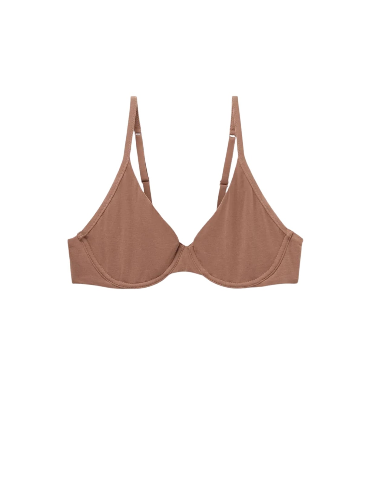 Sutiã Balconette Amalia Em Algodão Ultralight - Marrom