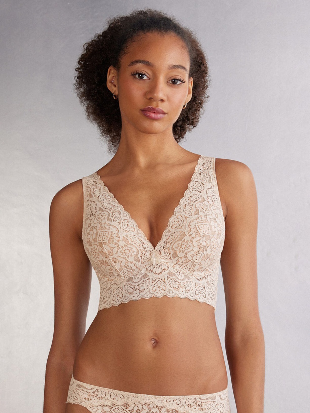 Sutiã Balconette Asia Em Renda Off-White Intimissimi