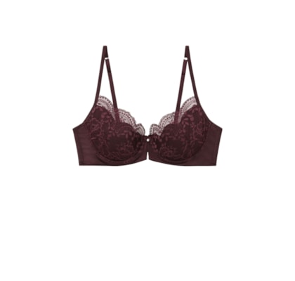 Sutiã Balconette Carioca La Vie En Rose - Bordô