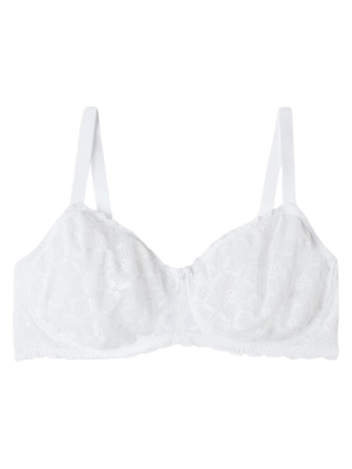 Sutiã Balconette Daniela Em Renda - Branco