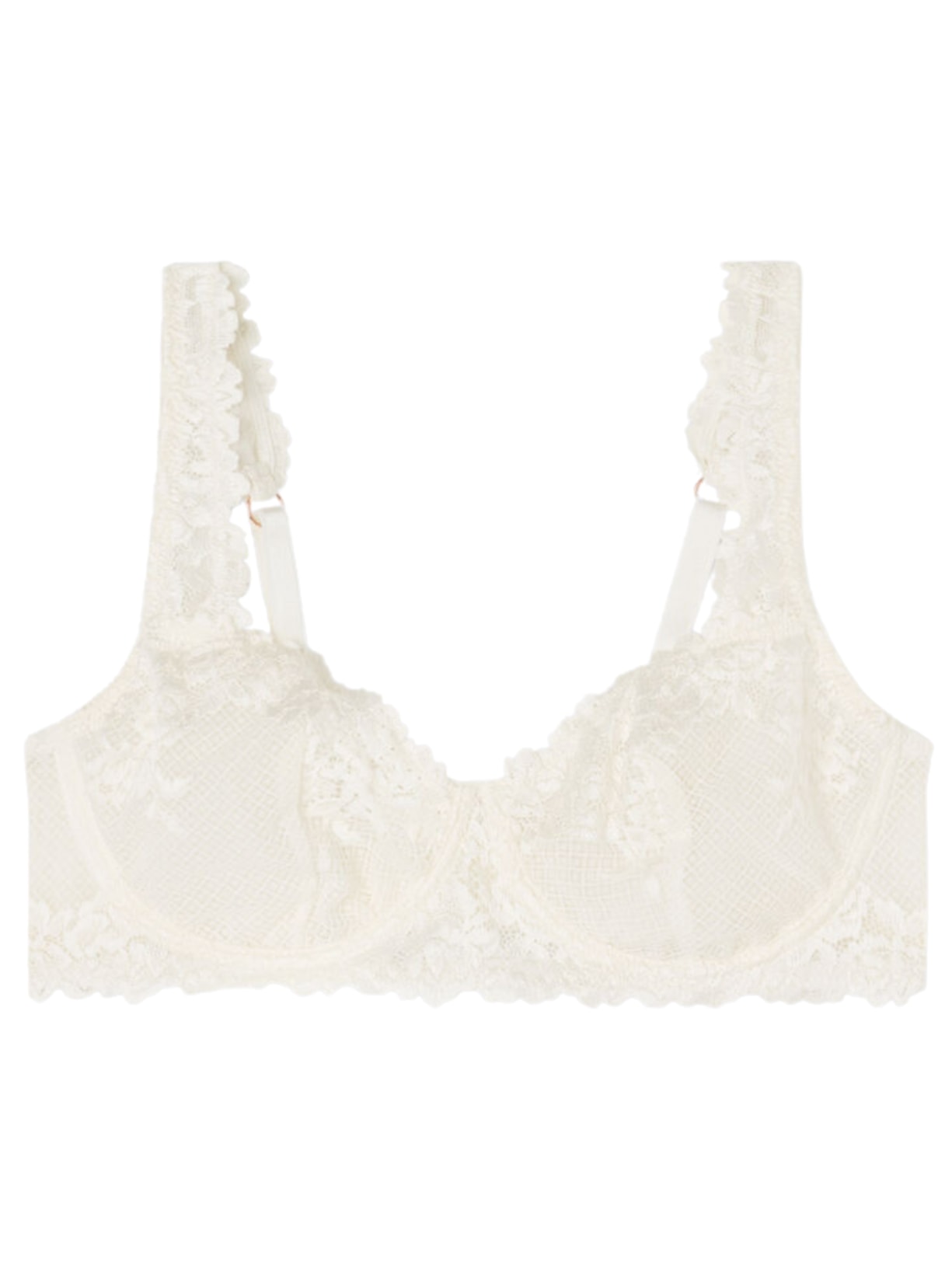 Sutiã Balconette Daniela Pretty Flowers - Marfim