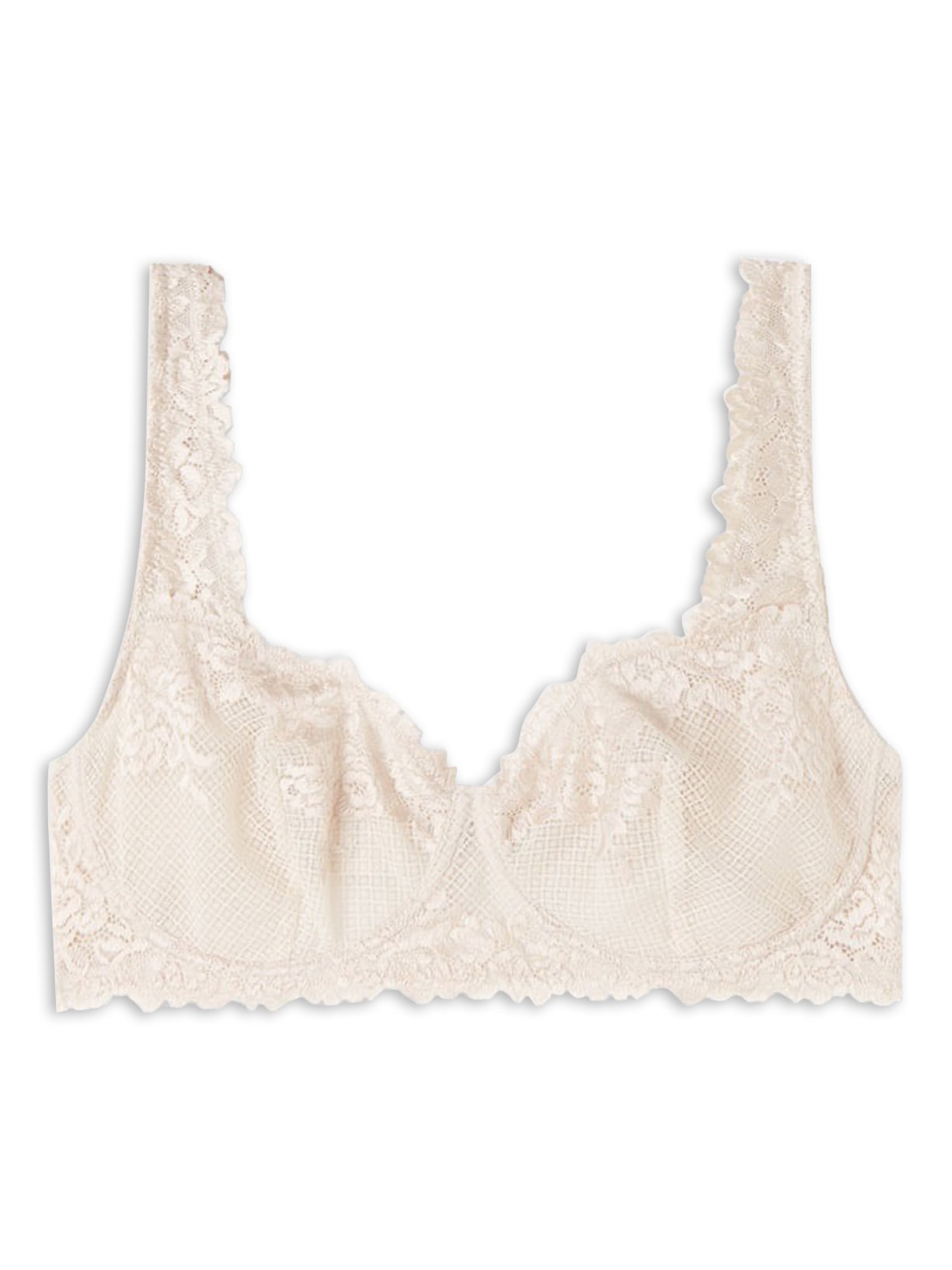 Sutiã Balconette Daniela Pretty Flowers - Off-White