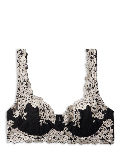 Sutiã Balconette Daniela Pretty Flowers - Preto