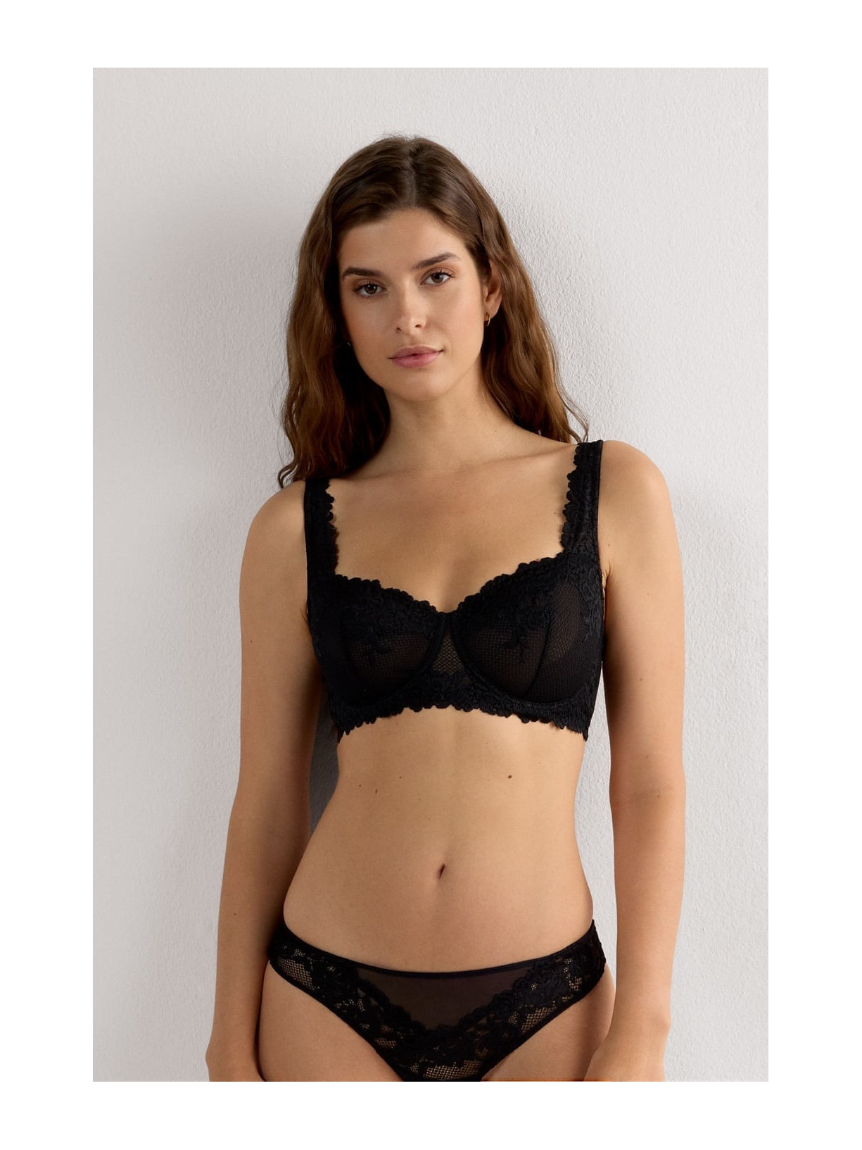 Sutiã Balconette Daniela Pretty Flowers Preto Intimissimi