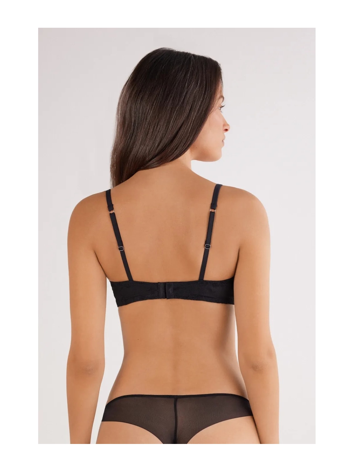 Sutiã Balconette Daniela Sheer Glamour Preto Intimissimi