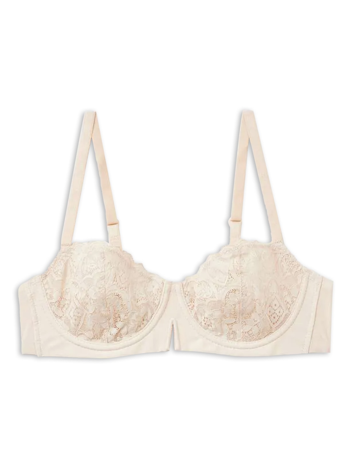 Sutiã Balconette Denise Em Renda - Off-White