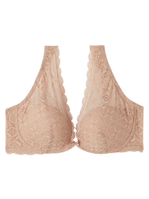 Sutiã Balconette Elena Em Renda - Bege