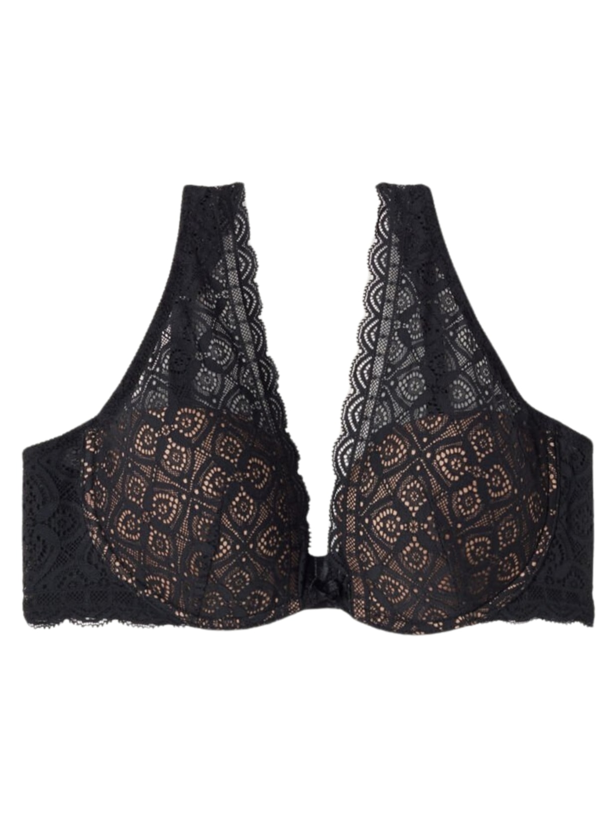 Sutiã Balconette Elena Em Renda - Preto