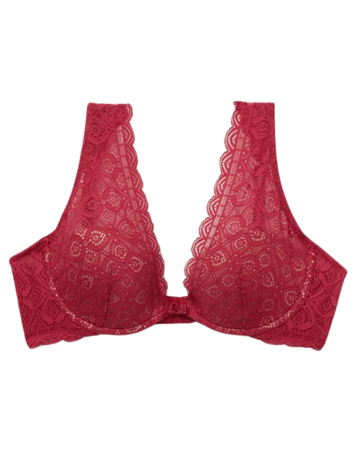 Sutiã Balconette Elena Em Renda - Vermelho