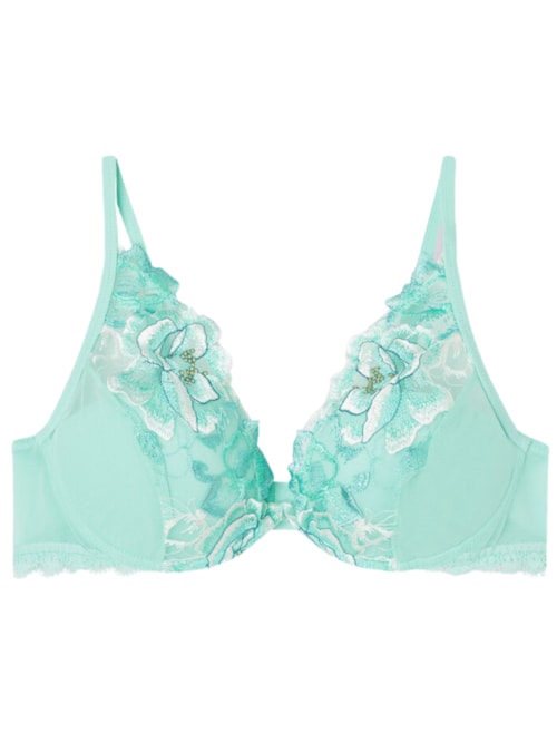 Sutiã Balconette Elena Emerald Flower - Verde