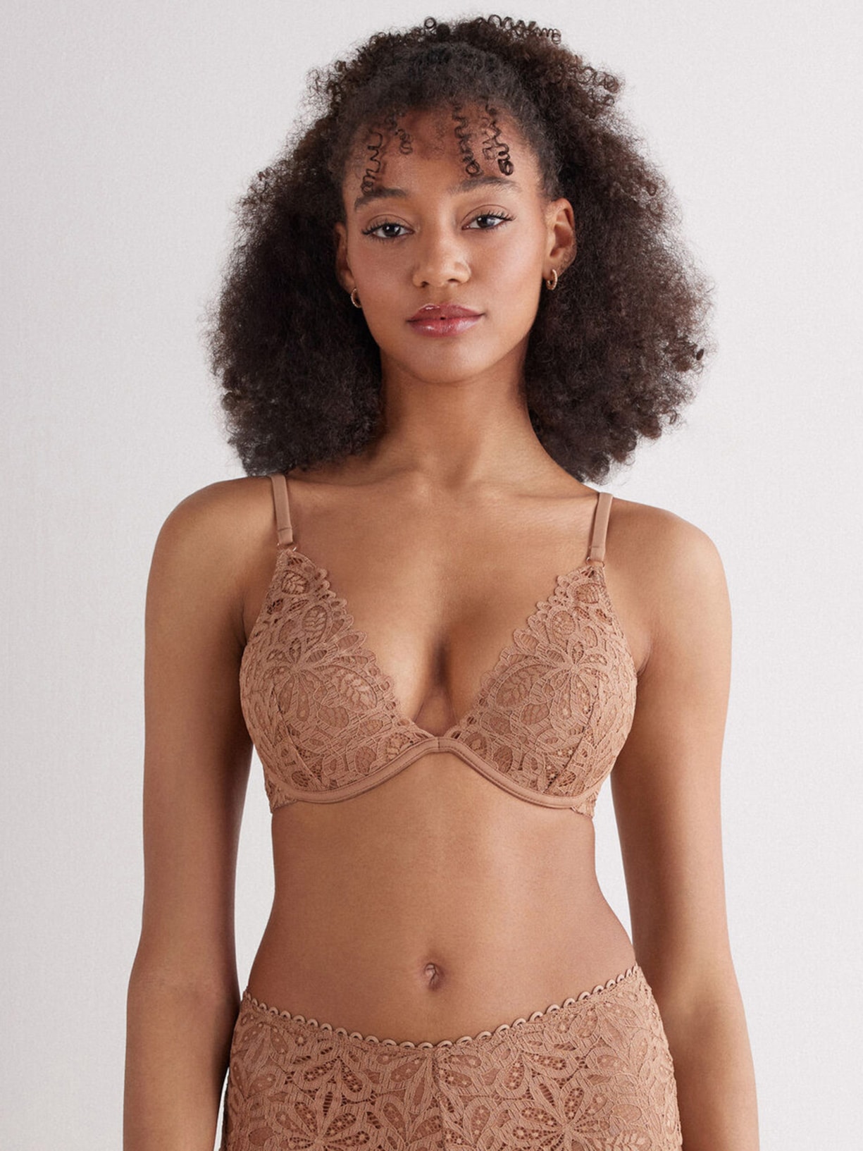 Sutiã Balconette Elena Italian Riviera Marrom Intimissimi