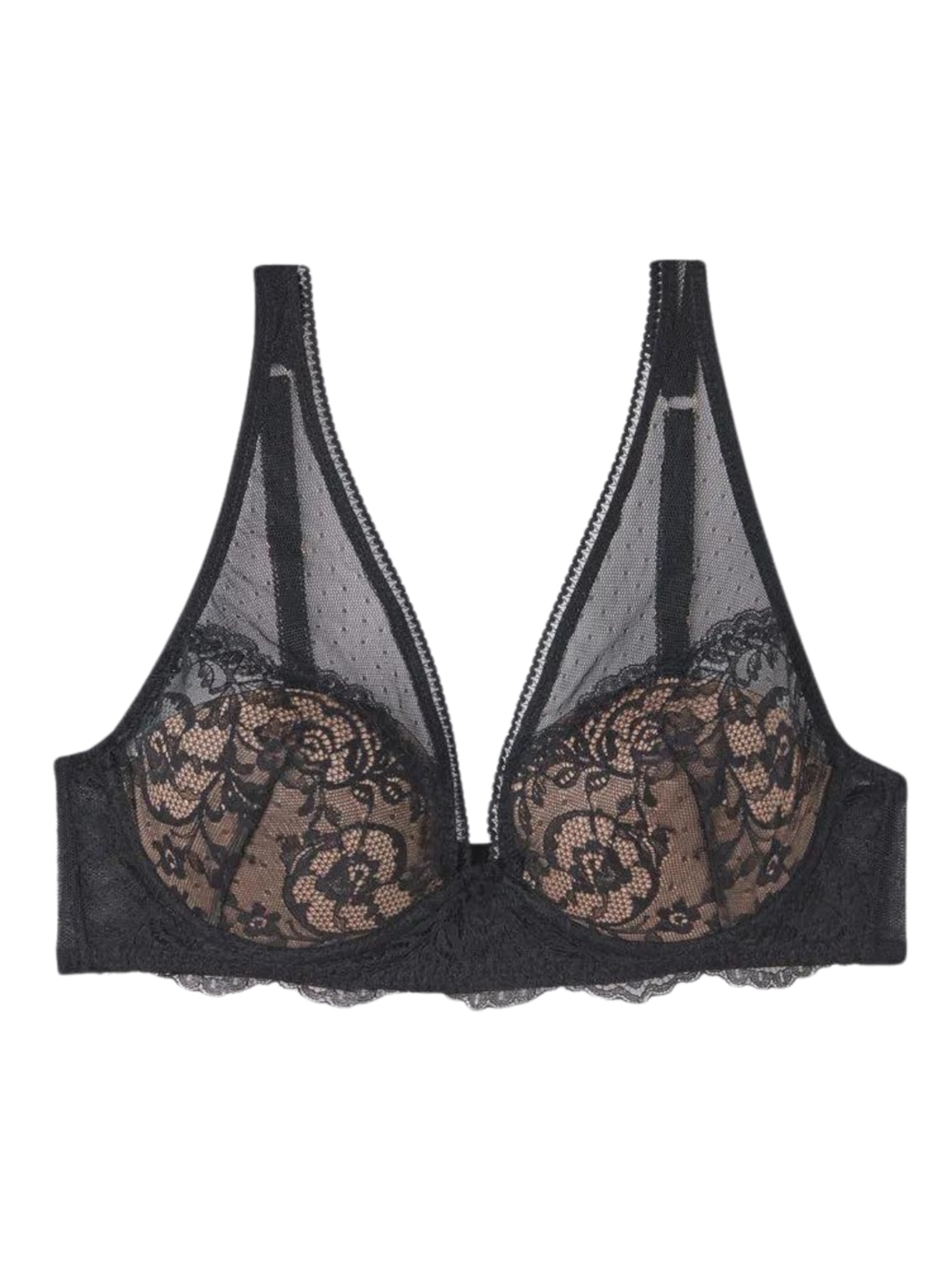 Sutiã Balconette Elena Lace Never Gets Old - Preto