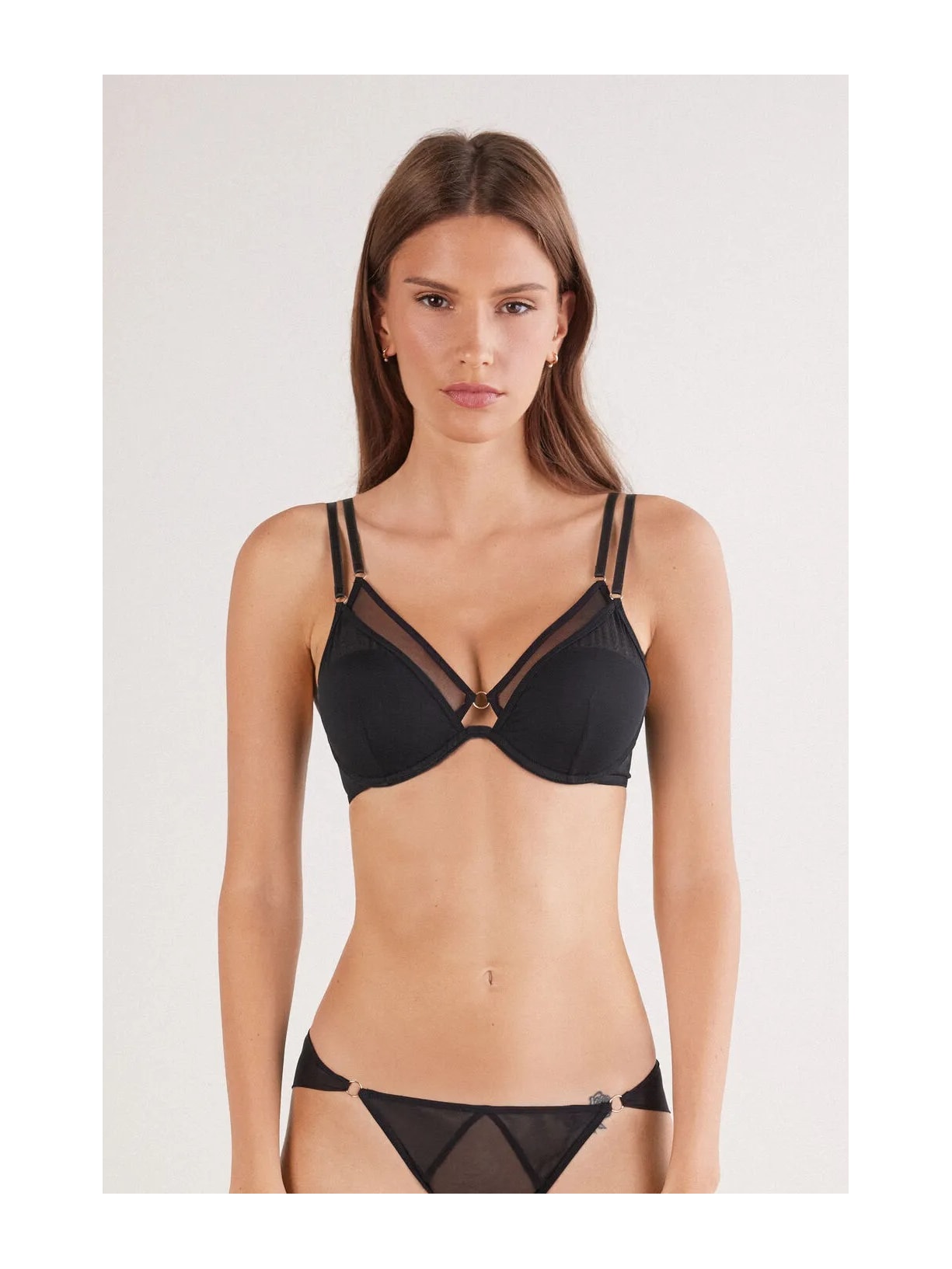 Sutiã Balconette Elena Modern Attitude Preto Intimissimi