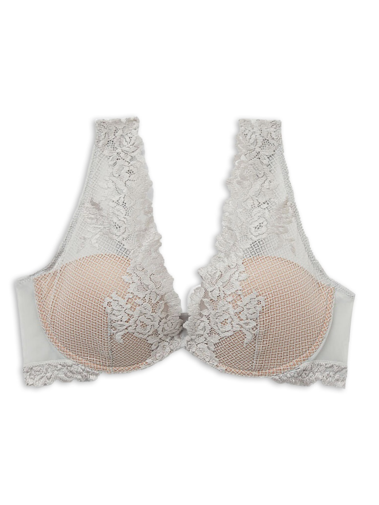 Sutiã Balconette Elena Pretty Flowers - Cinza