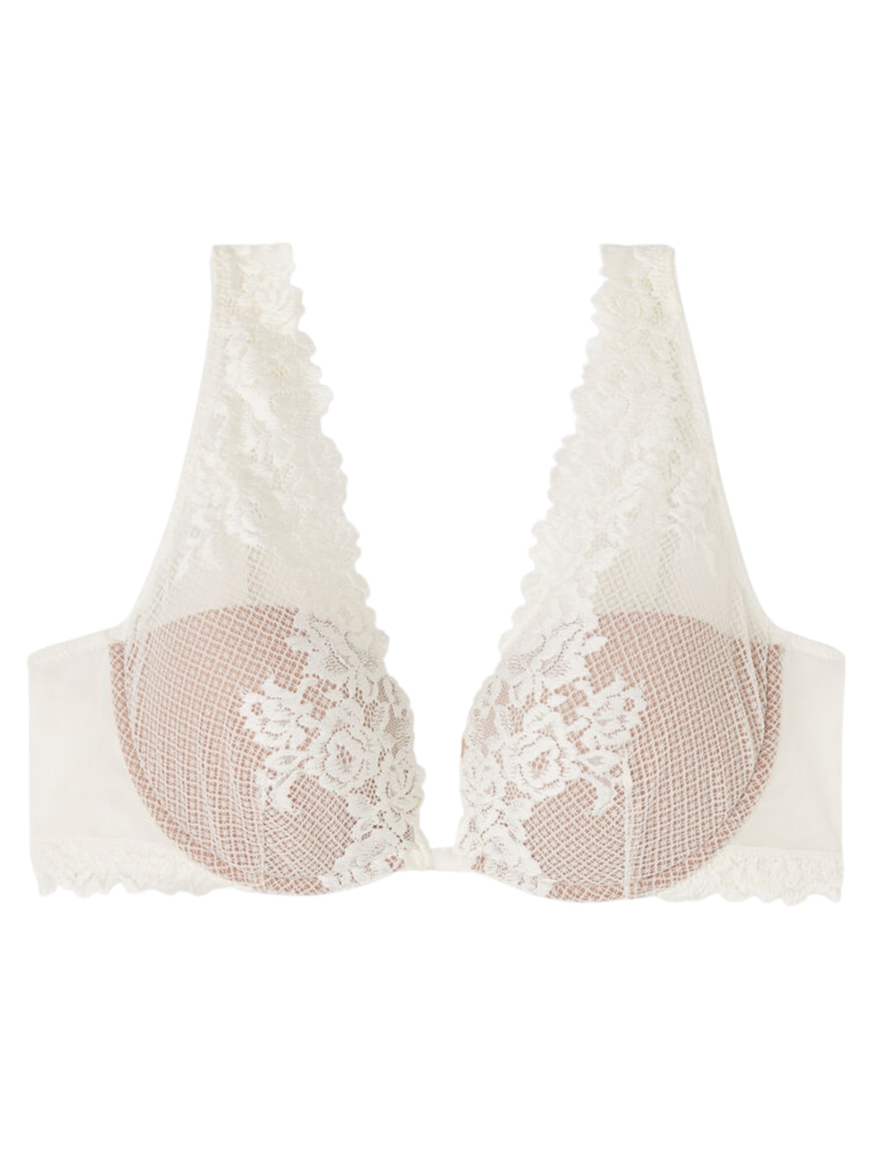 Sutiã Balconette Elena Pretty Flowers - Marfim