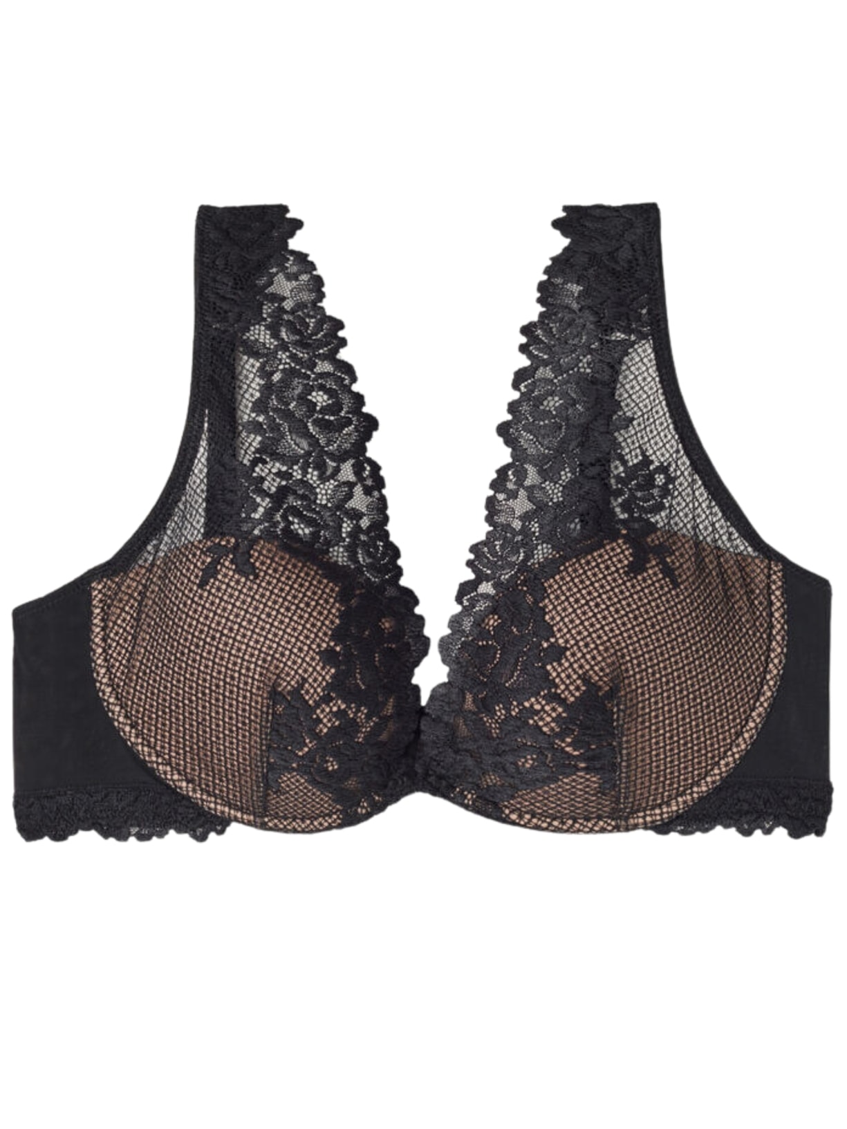 Sutiã Balconette Elena Pretty Flowers - Preto