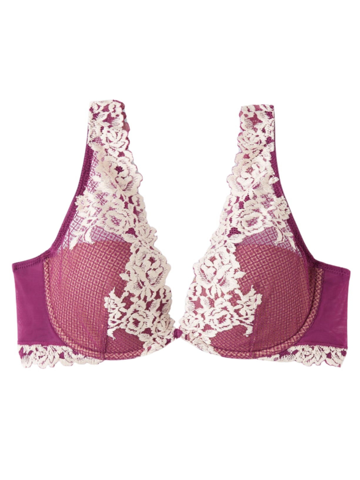 Sutiã Balconette Elena Pretty Flowers - Roxo