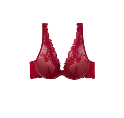 Sutiã Balconette Elena Pretty Flowers - Vermelho