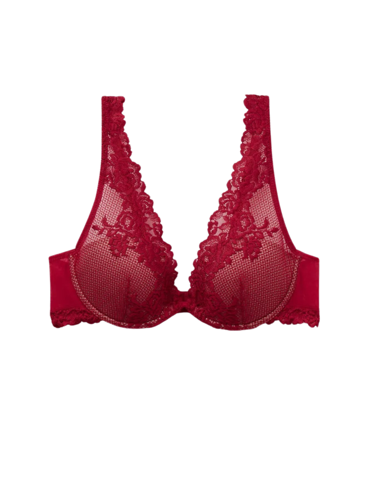 Sutiã Balconette Elena Pretty Flowers - Vermelho