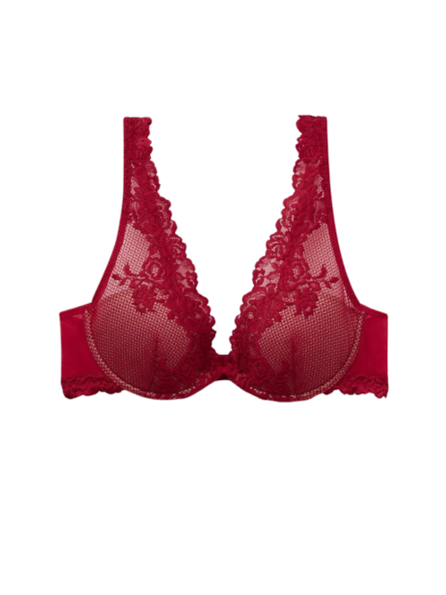 Sutiã Balconette Elena Pretty Flowers - Vermelho