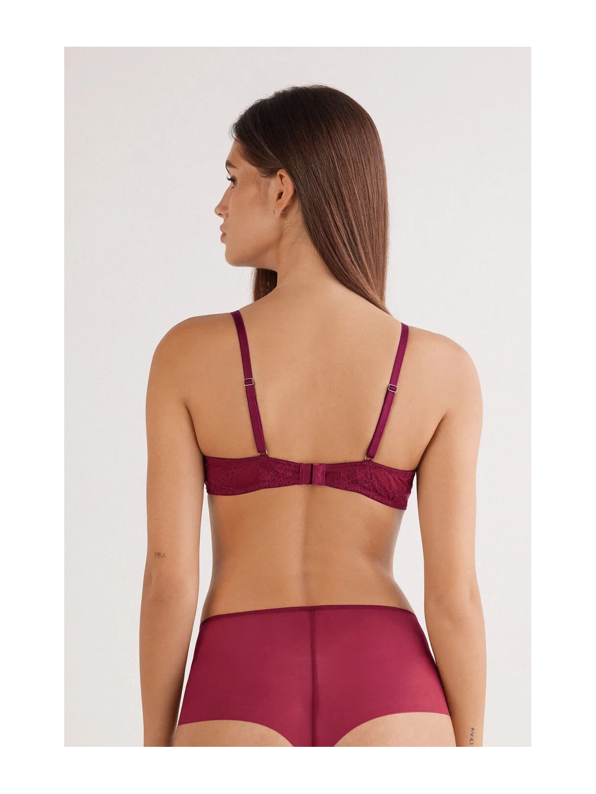 Sutiã Balconette Elena Sheer Glamour Bordô Intimissimi