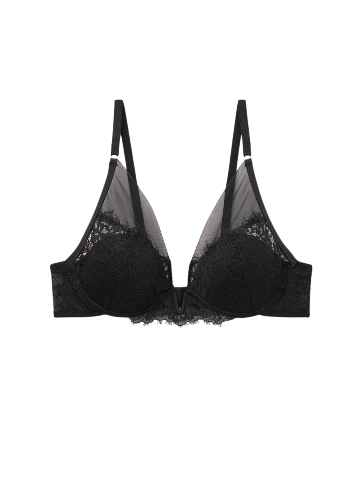 Sutiã Balconette Elena Sheer Glamour - Preto