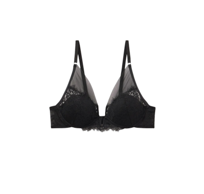 Sutiã Balconette Elena Sheer Glamour - Preto