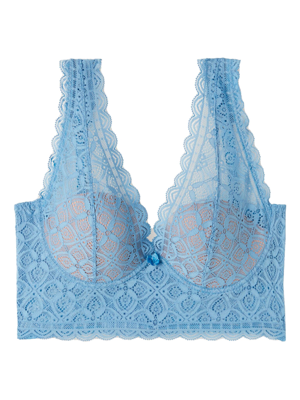 Sutiã Balconette Eleonora Em Renda - Azul